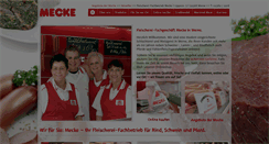 Desktop Screenshot of fleischerei-mecke.de